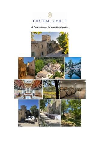 Château de Mille brochure